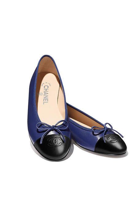 chanel ballerinas blau|chanel ballerina flats black.